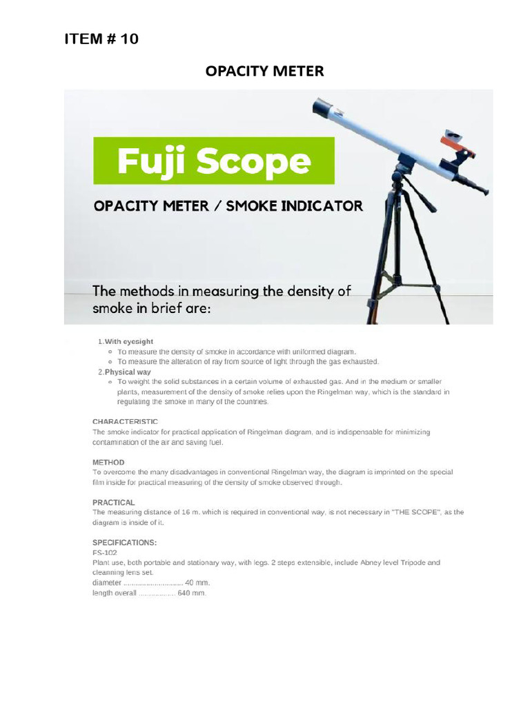 Opacity Meter | PDF