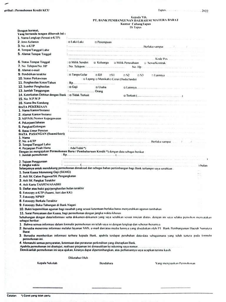 Permohonan KCC | PDF