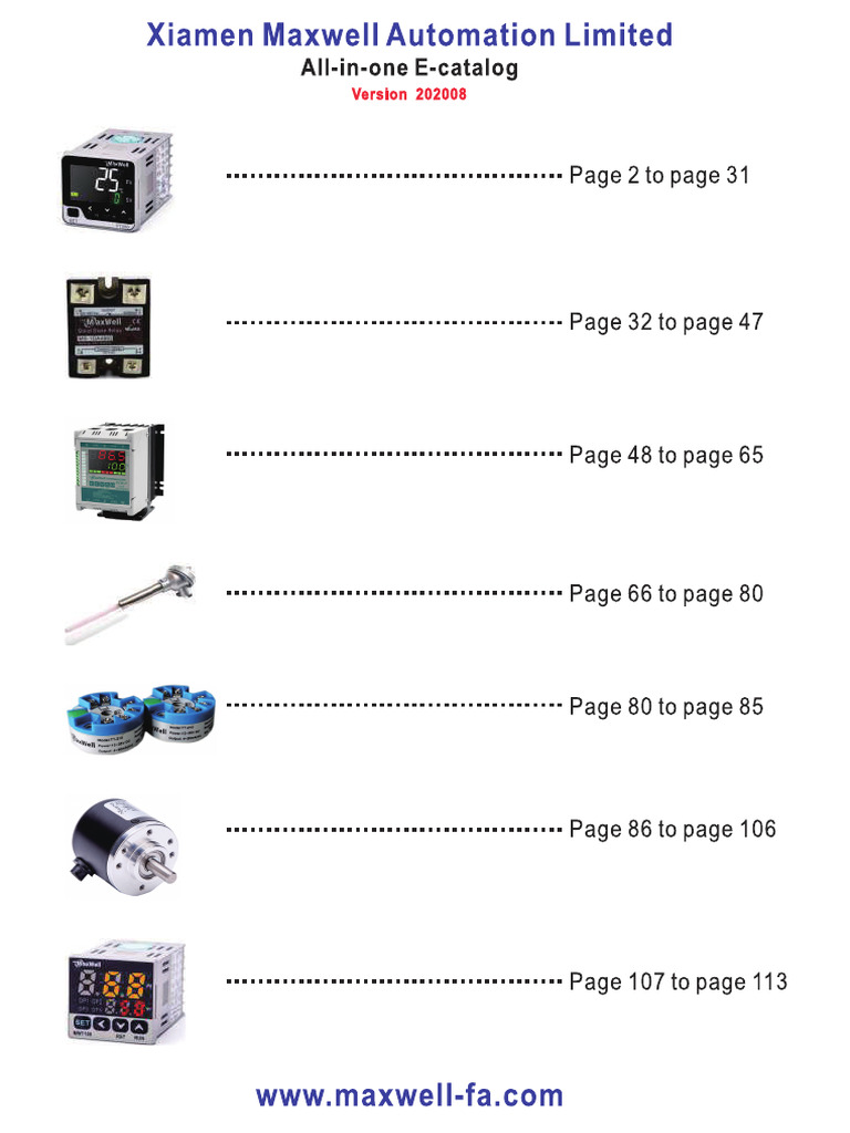 Maxwell-Catalog(All Maxwell Products) | PDF | Information And ...