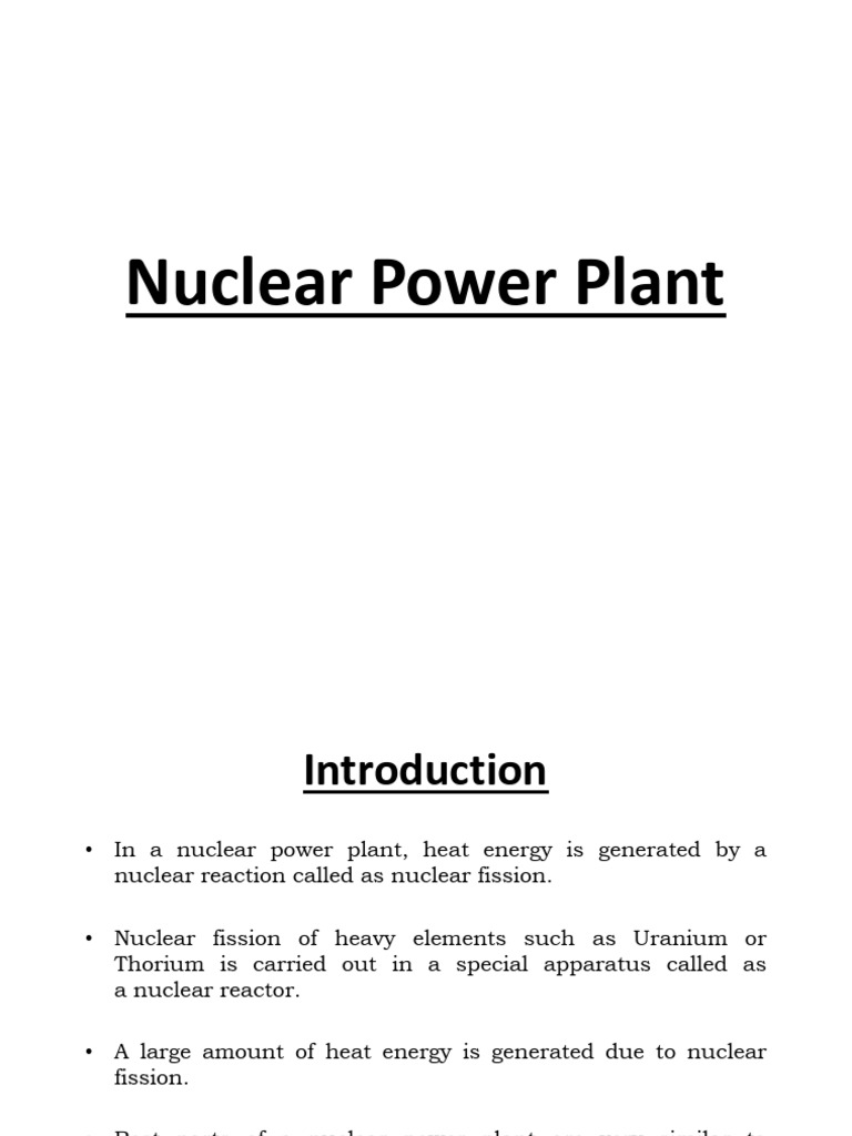 Nuclear Power Plant | PDF | Nuclear Fuel | Nuclear Reactor