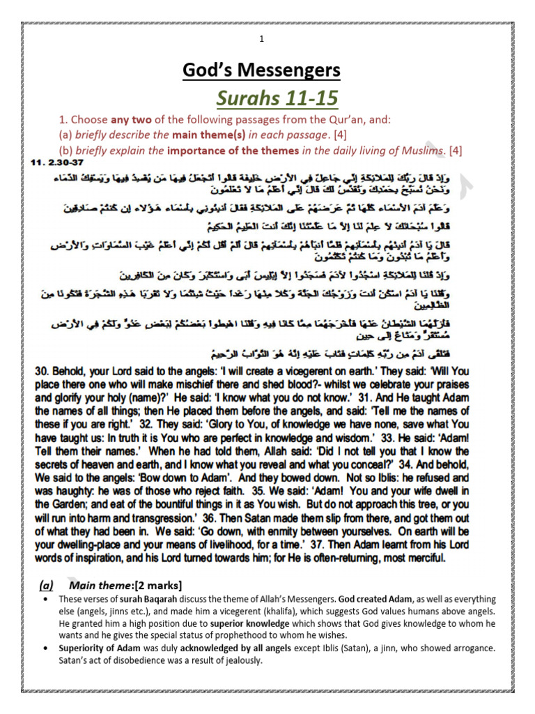 DOC-20250801-WA0002. | PDF | Prophets And Messengers In Islam | Adam