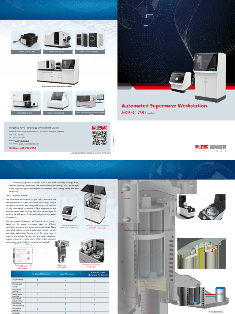 EXPEC 790 Series Super Microwave Digestion System | PDF | Pump | Automation