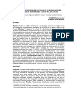 composição corporal, consumo alimentar, musculação