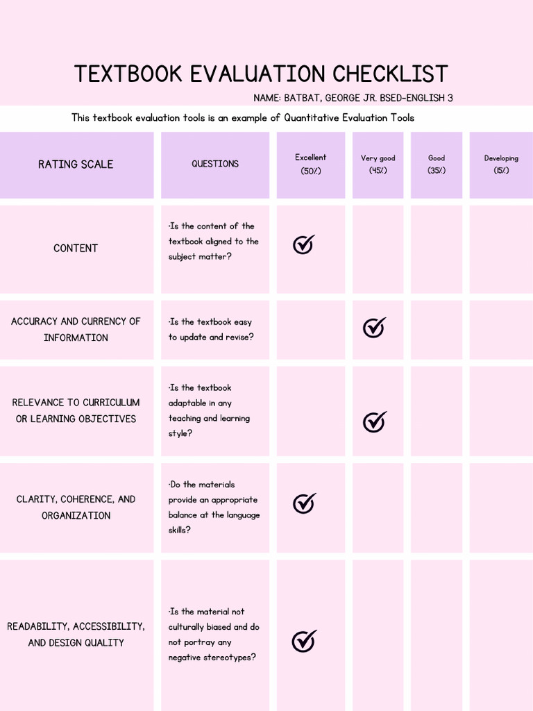 Evaluation | PDF