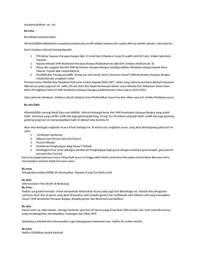 Teks MC | PDF