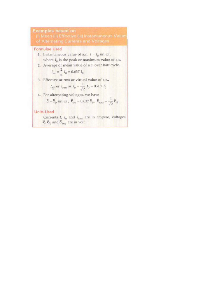 Ch7 Alternating Current and Electrical Machines | PDF