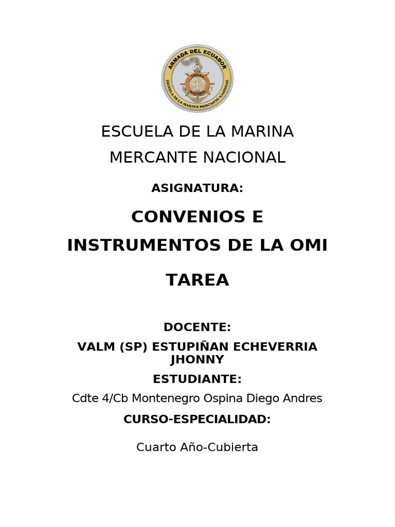 CONVEMAR | PDF | Convención de las Naciones Unidas sobre el derecho del ...