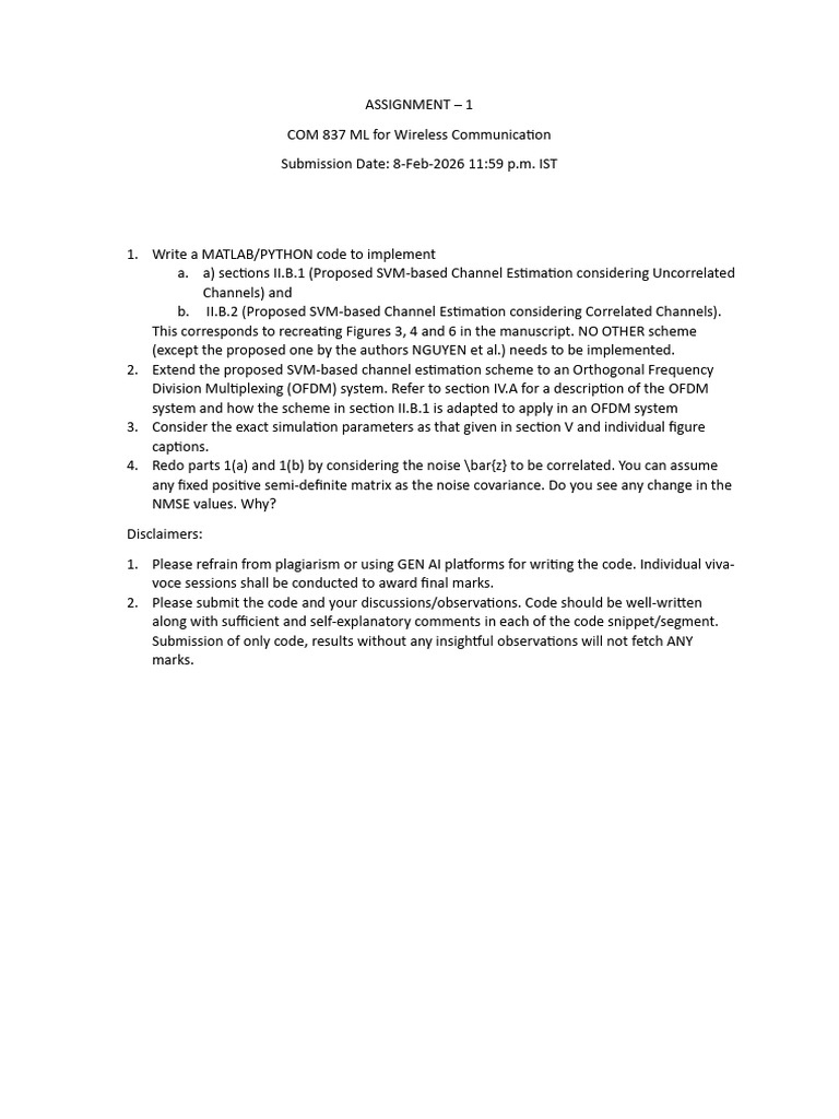 Assignment 1 (2) | PDF