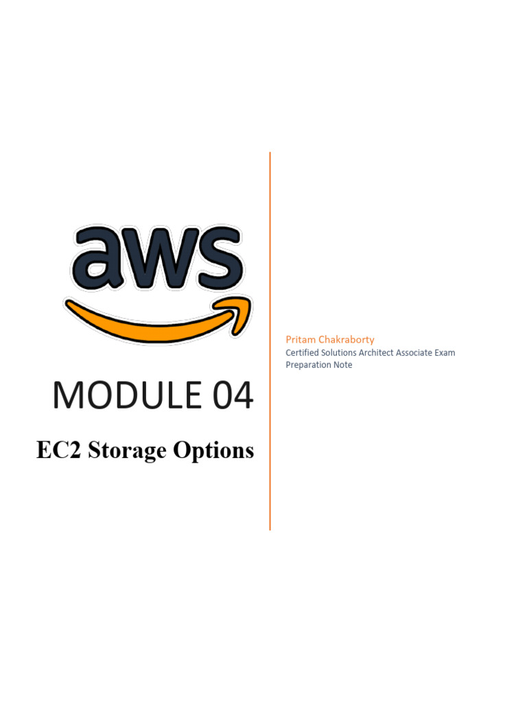 Module 04 EC2 Storage Options | PDF | File System | Computer Data