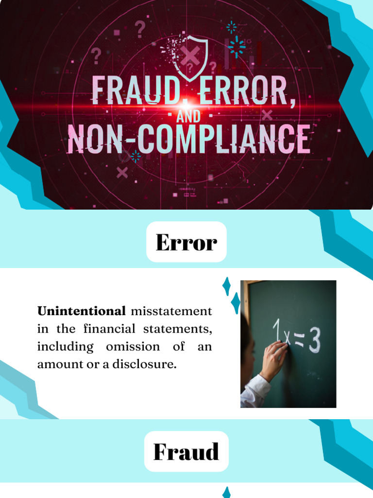 Fraud, Error and Non-Compliance 20251116 093246 0000 | PDF | Audit ...