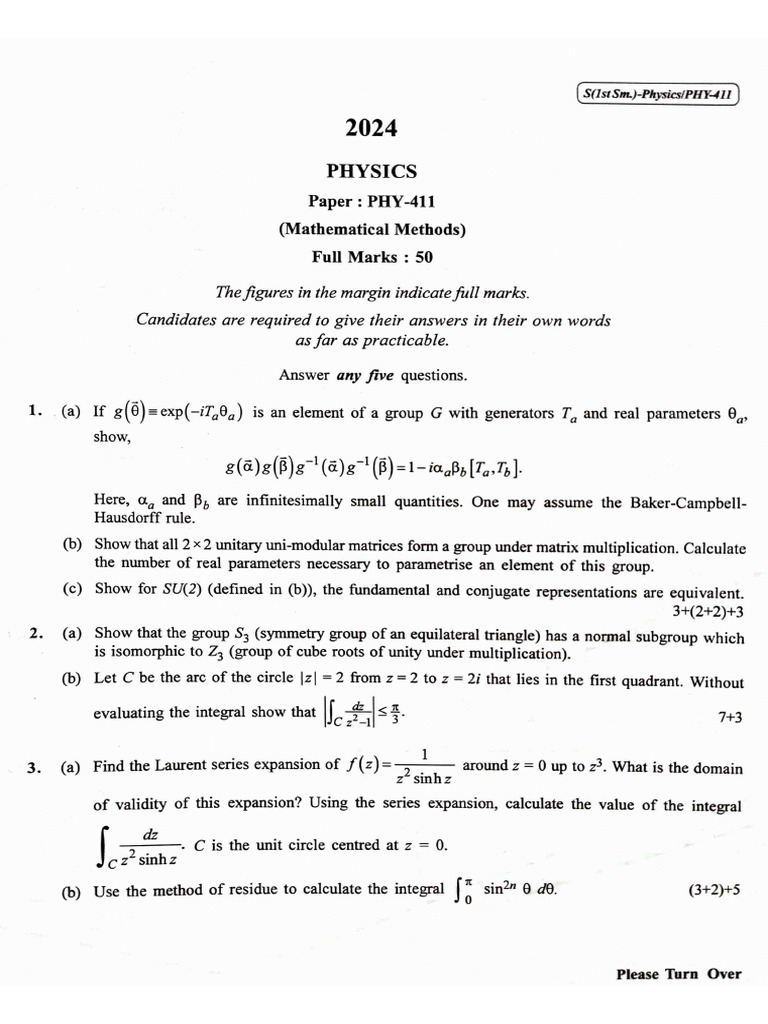 MSC Sem 1 2024 | PDF