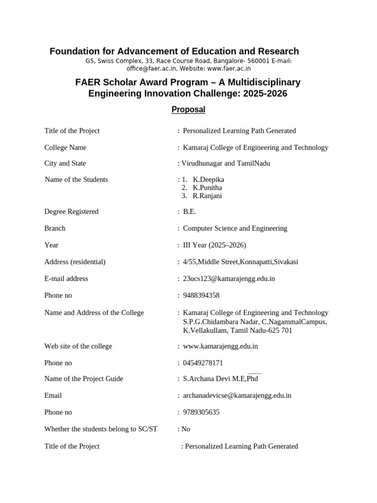 CSE B 3 Faer | PDF | Machine Learning | Information Technology