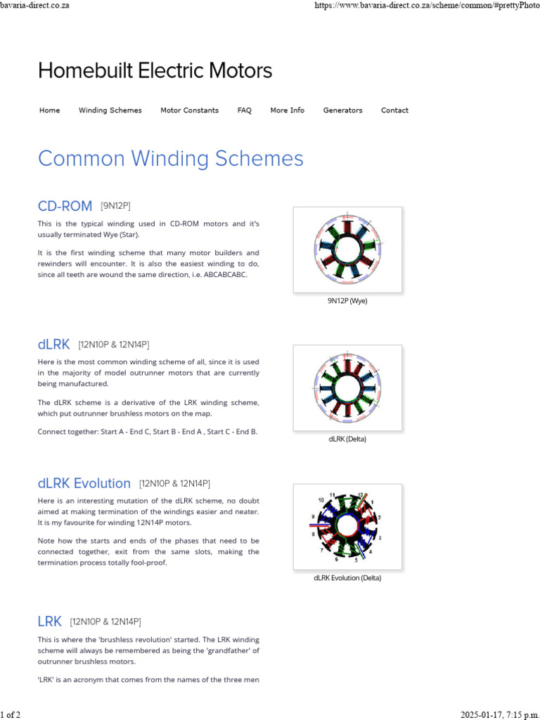 Common Winding Diagrams | PDF | Electrical Engineering | Electricity