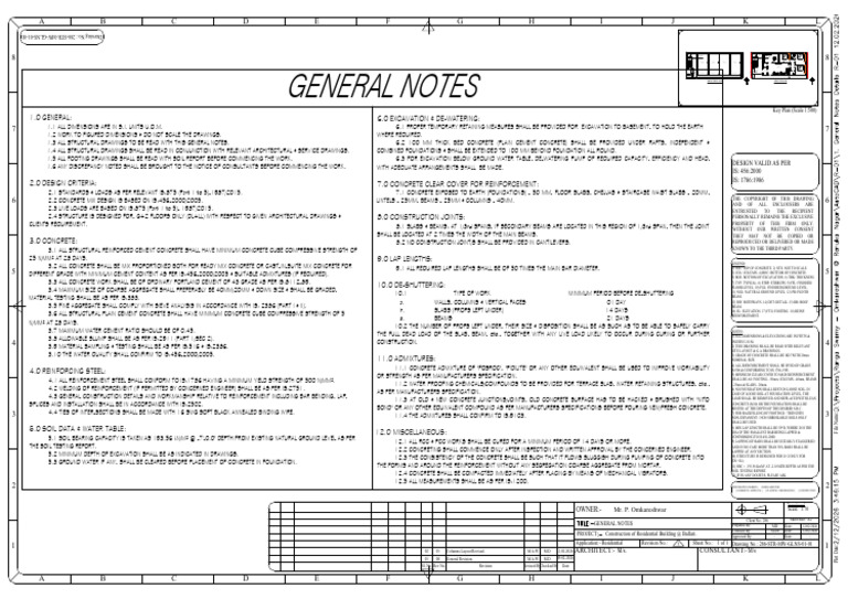 1.1 - 1 General Notes Details R-01 12.02.2026 Sheet 1 of 1 | PDF ...