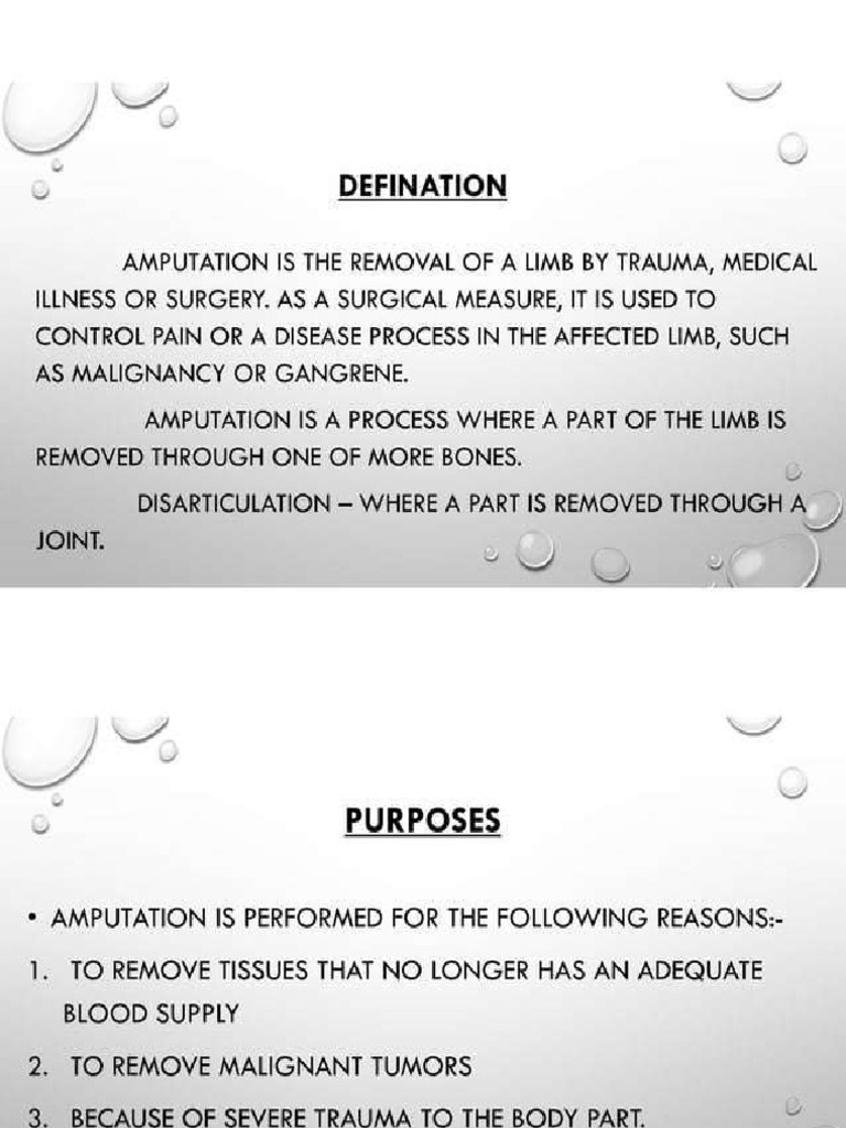 amputation | PDF
