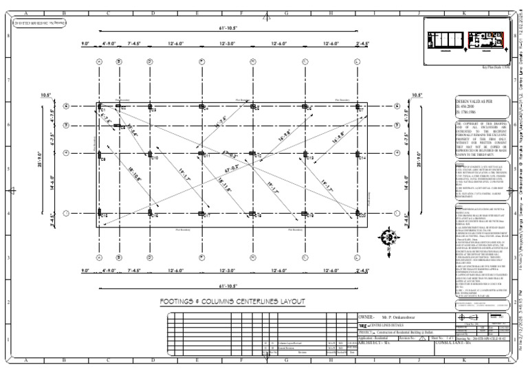 2.1 - 1 Centre Line Details R-01 12.02.2026 Sheet 1 of 1 | PDF