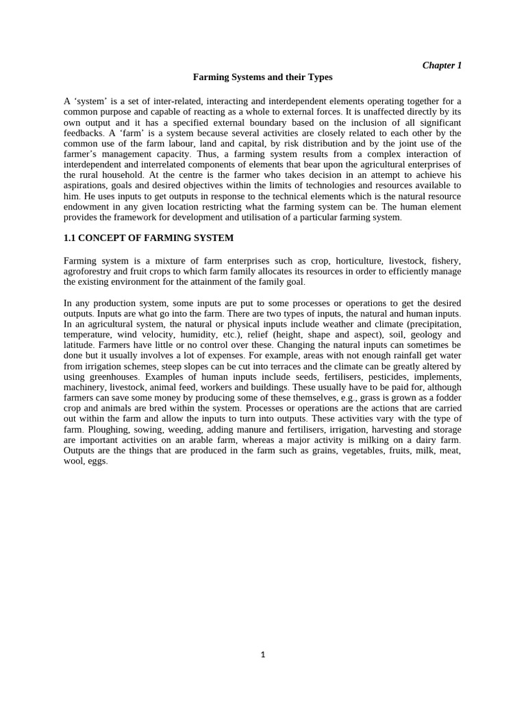 1. FS | PDF | Agriculture | Crop Rotation