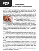 Promessa e sacrifício texto