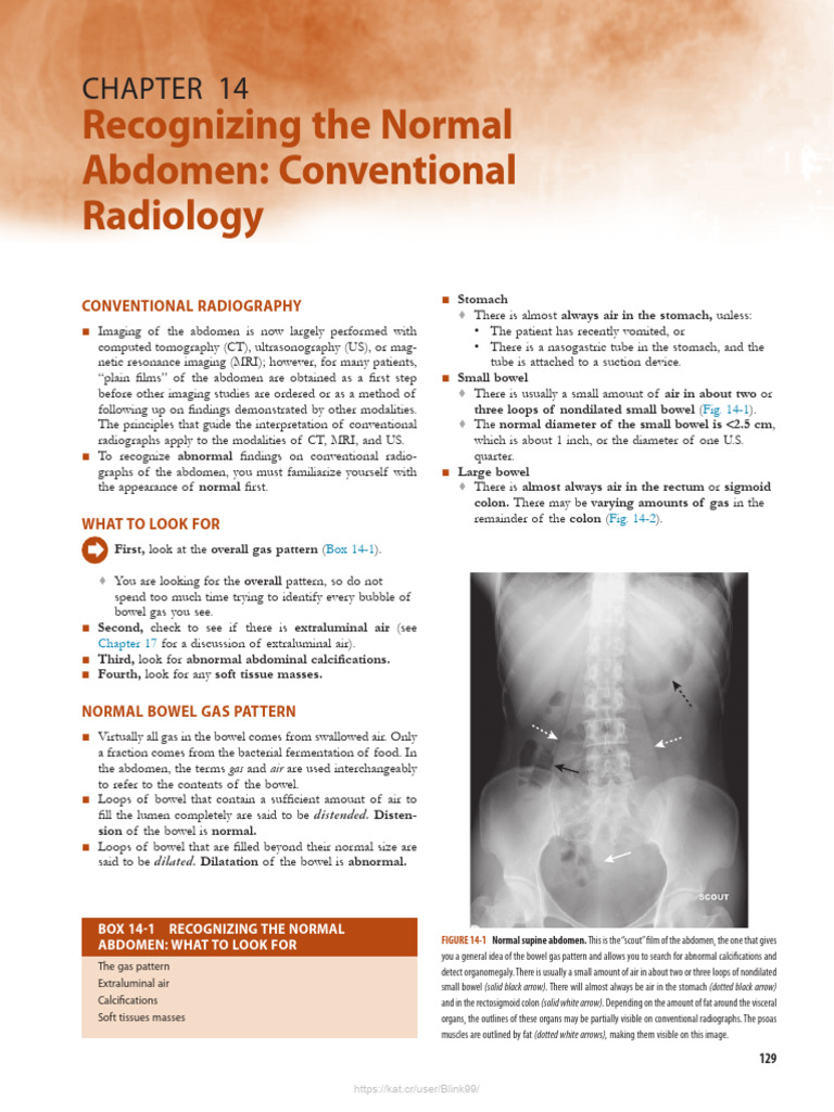 Recognizing The Normal Abdomen - Learning Radiology - Recognizing The ...