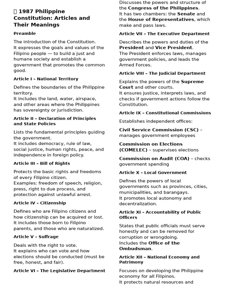 ? 1987 Philippine Constitution | PDF | Legal Documents | Political Charters