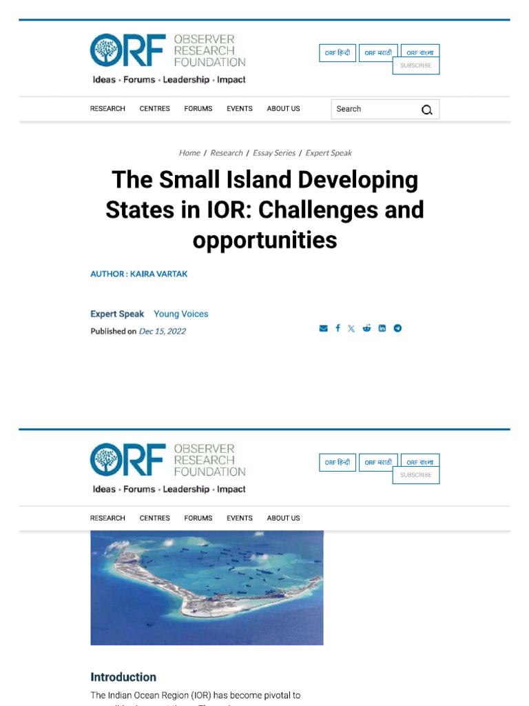 Orf Small Island Countries | PDF