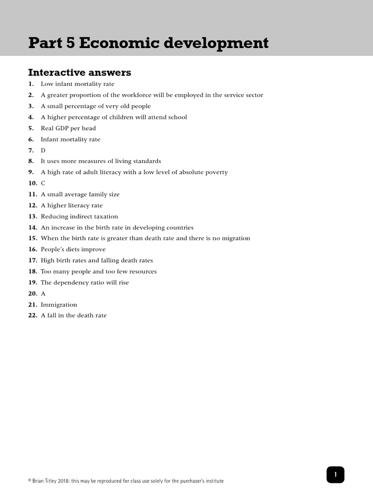 Part5 MCQ Answers | PDF