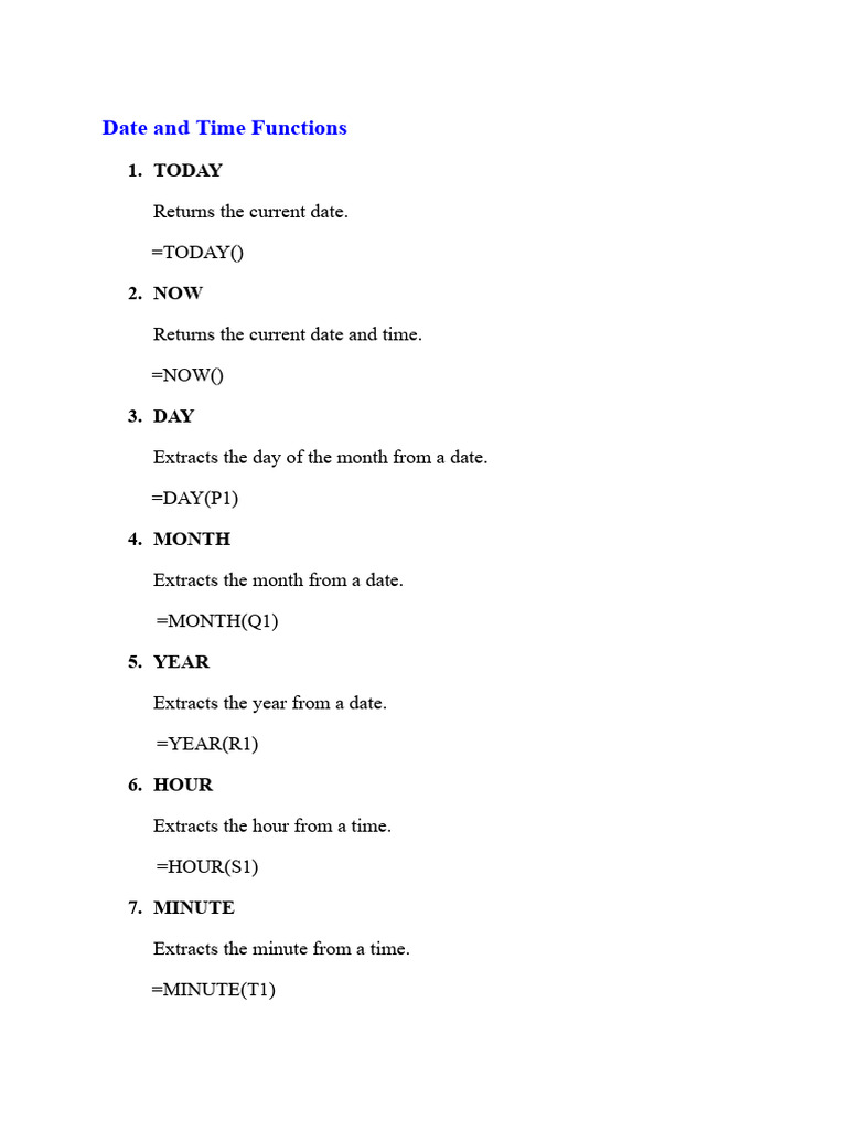 Date and Time Functions | PDF | Chess Theory | Chess