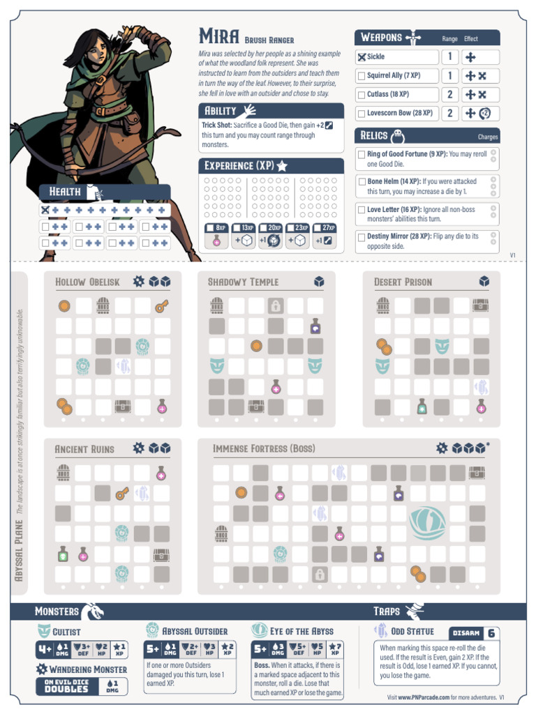 Dungeon Pages - YLA WK 06 Mira - Brush Ranger (AbyssalPlane) | PDF