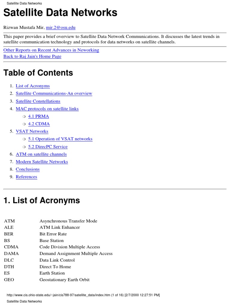Satellite Data | PDF
