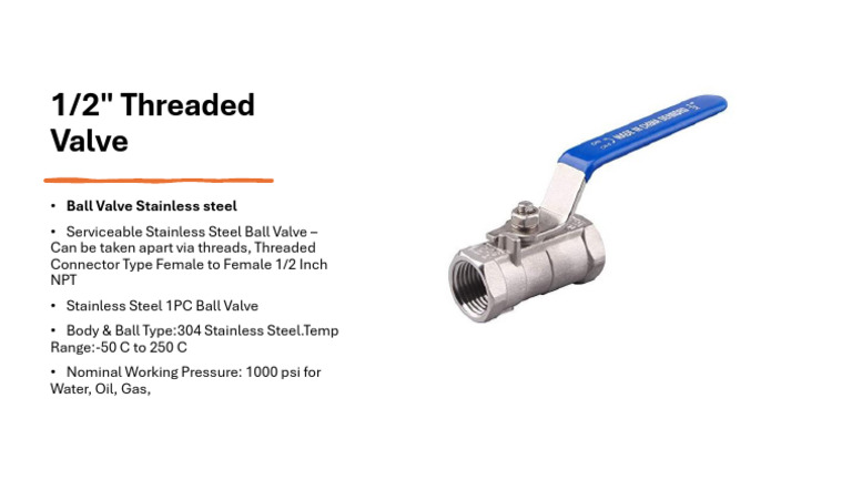 Threaded Valve | PDF