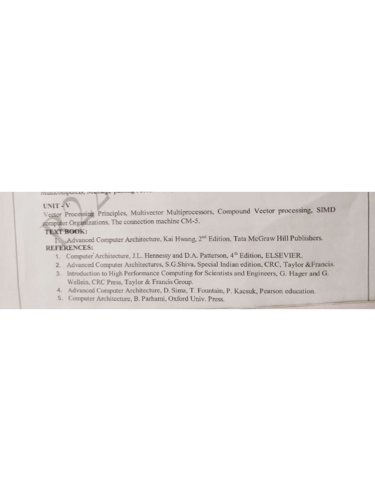 Aca Unit 5 Syllabus | PDF