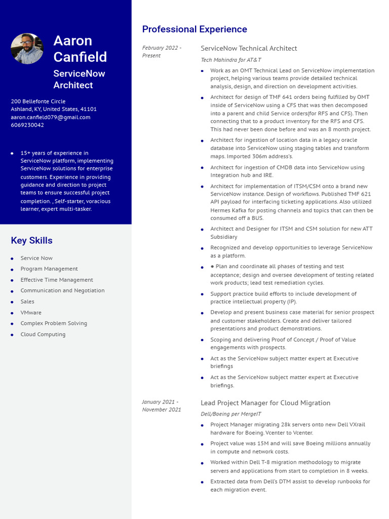 Aaron Canfield | PDF | V Mware | Microsoft Azure