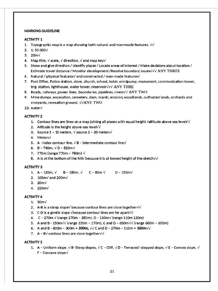 Marking Guideline | PDF