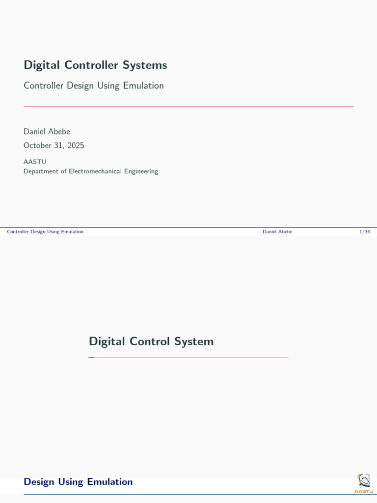 DCS 2. Controller Design Using Emulation | PDF | Analog To Digital ...