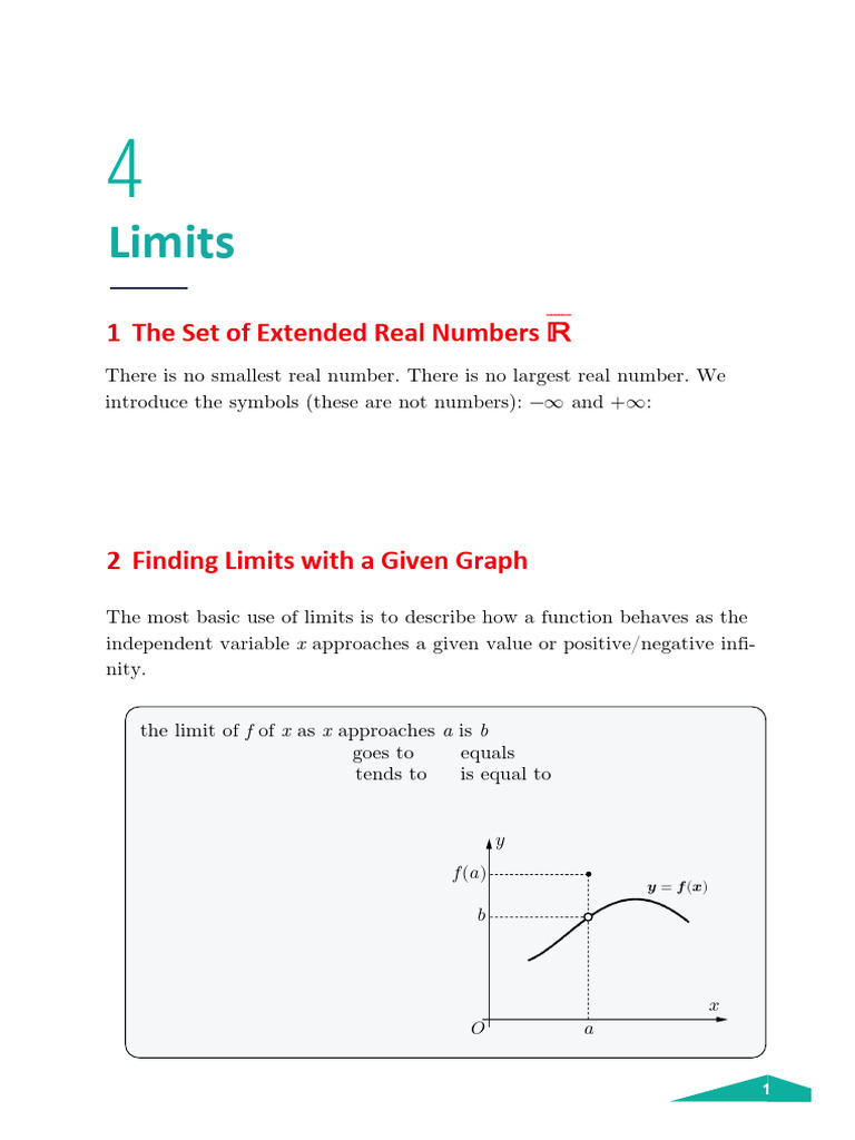 4 Limits | PDF | Function (Mathematics) | Mathematical Objects
