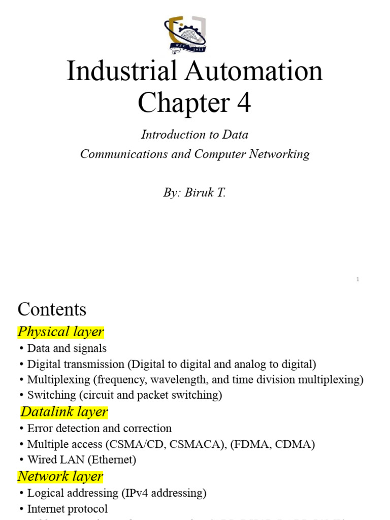 Chapter 4 - IACommunication and Networking | PDF | Computer Network ...