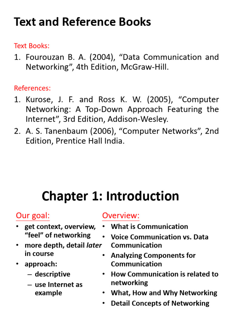 Lecture 1 Communication & Network Component | PDF | Network Topology ...