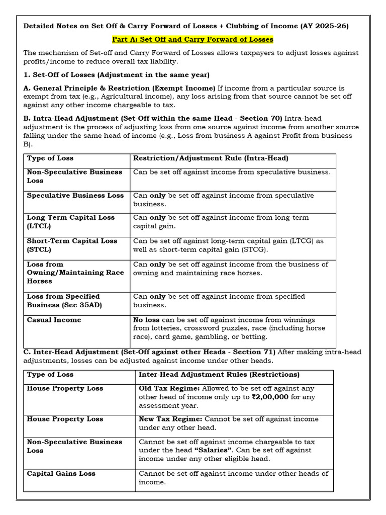 Detailed Notes - Elinn | PDF | Income Tax | Capital Gains Tax