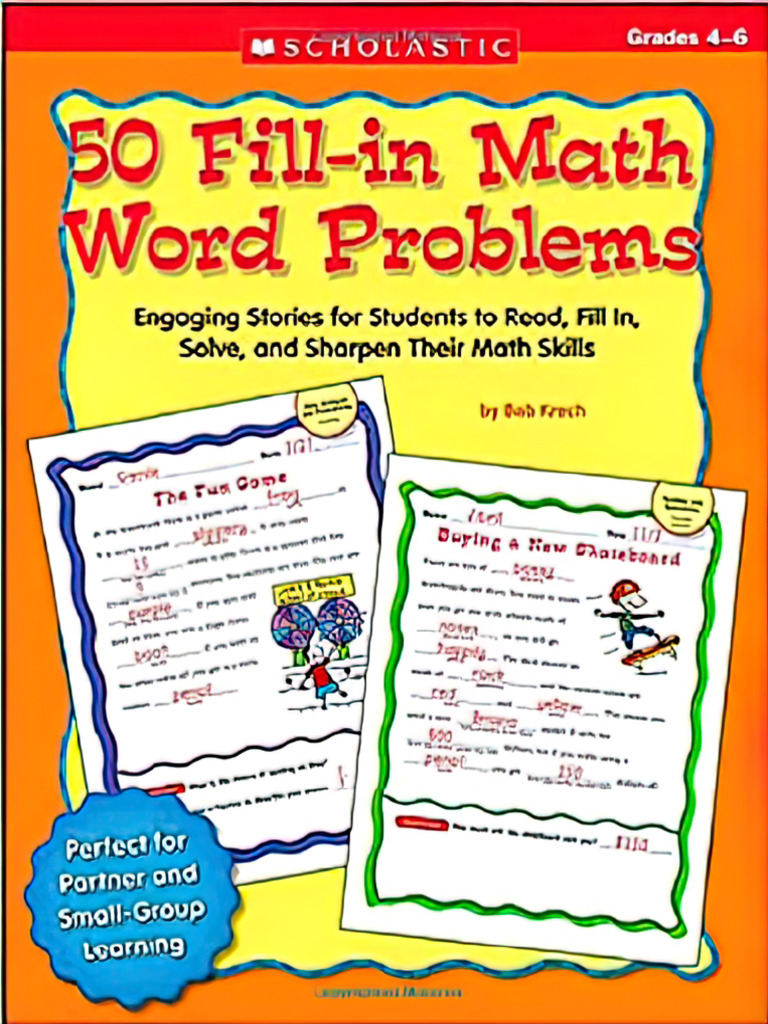 50 Fill-In Math Word Problems - Gr 4-6 by Scholastic | PDF ...
