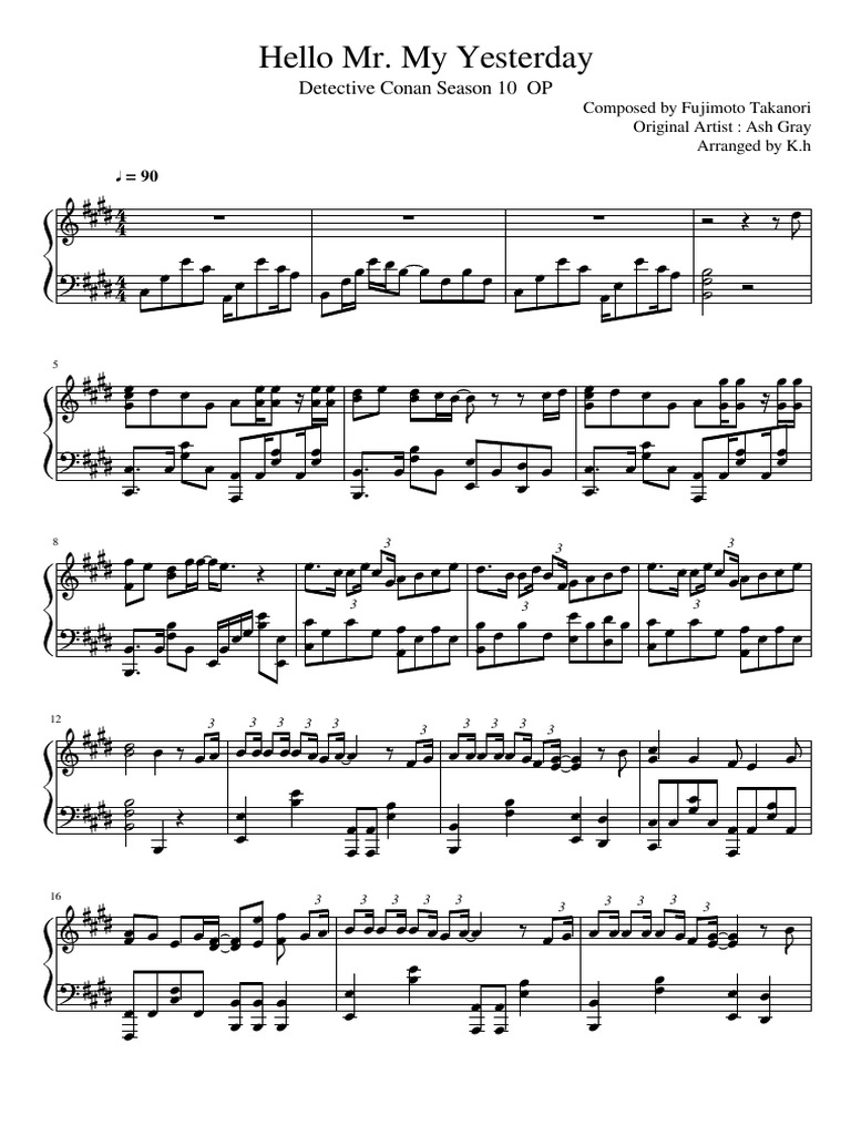 Hello Mr. My Yesterday | PDF