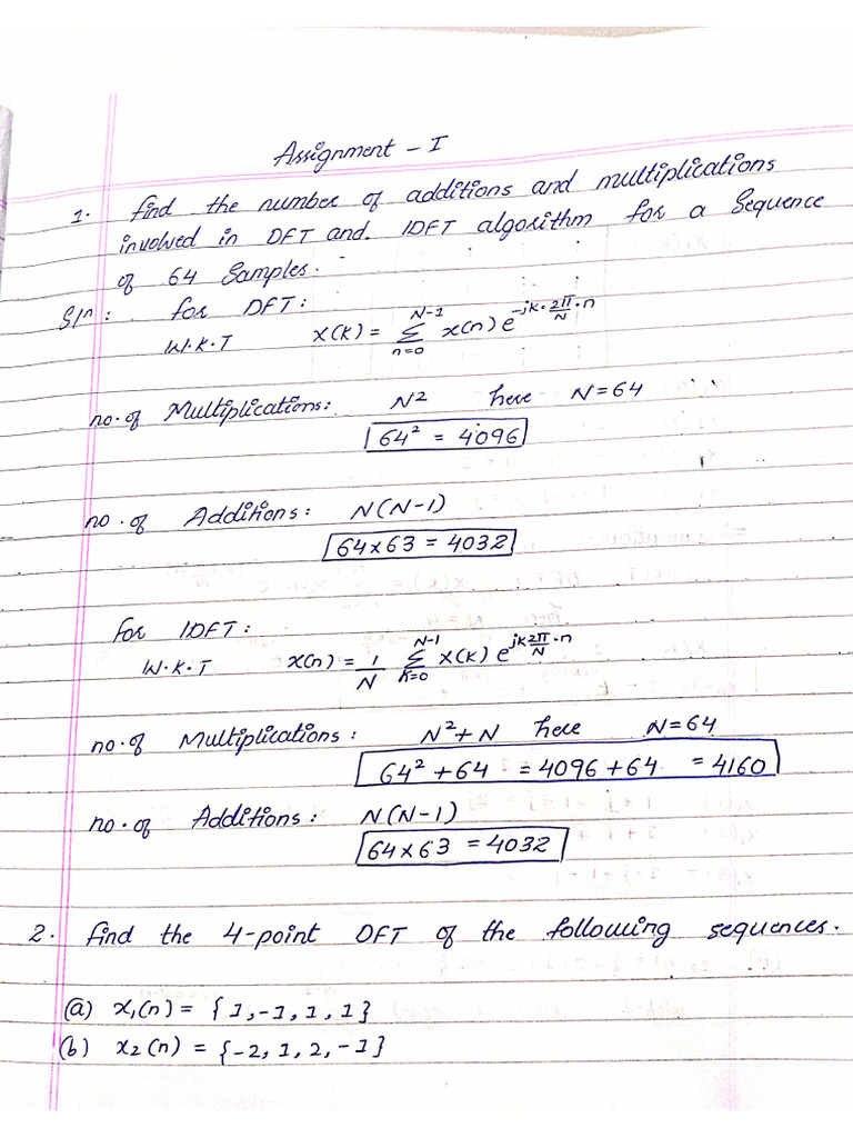 DSP Assignment | PDF