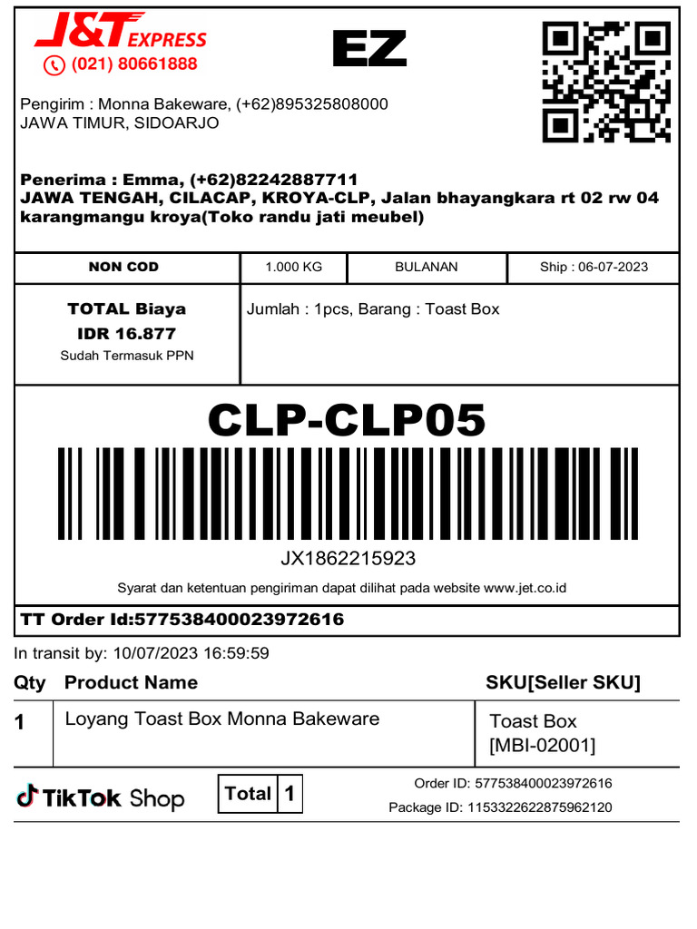 07 06-19-49 24 - Shipping Label+Packing List | PDF