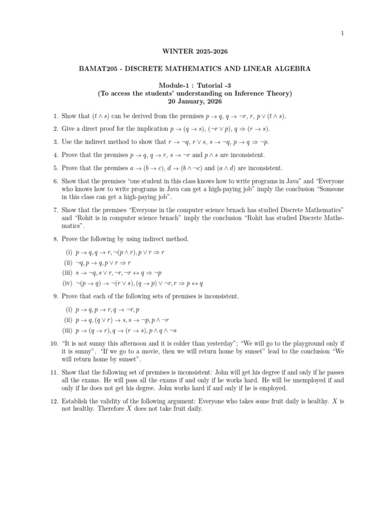 Tutorial 3 | PDF
