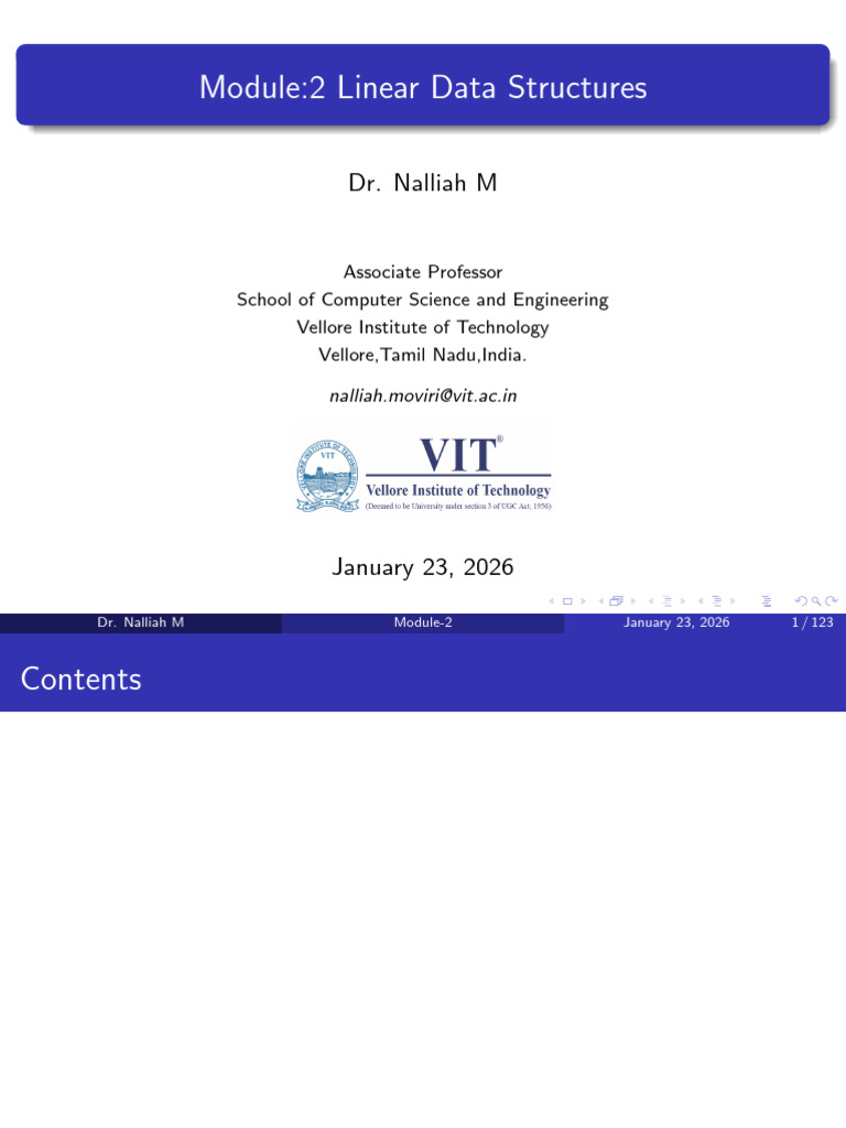 M2-Linear Data Structures | PDF | Data Structure | Software Engineering