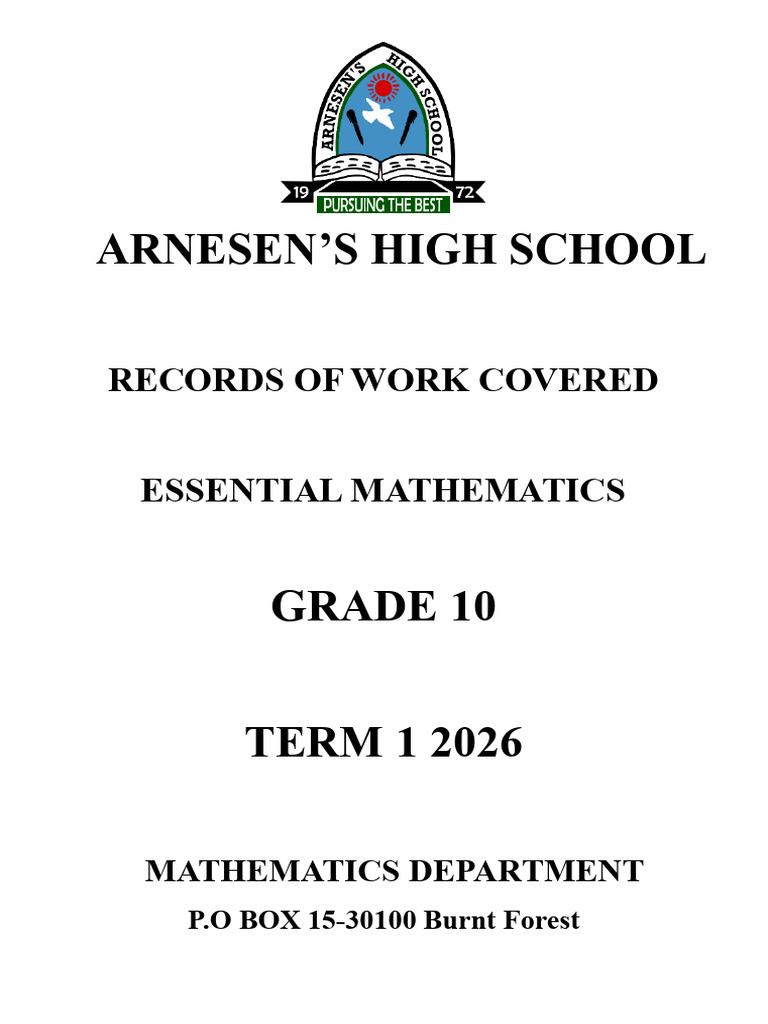Essential Mathematics1 | PDF