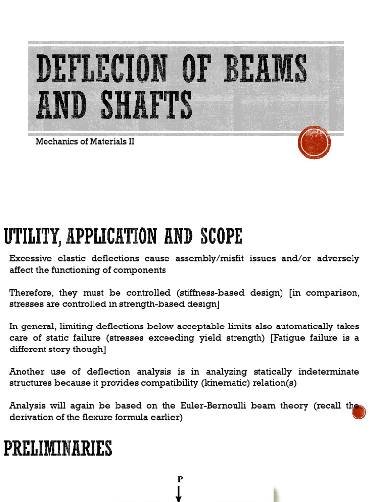 8 Deflection of Beams and Shafts | PDF | Beam (Structure) | Strength Of ...