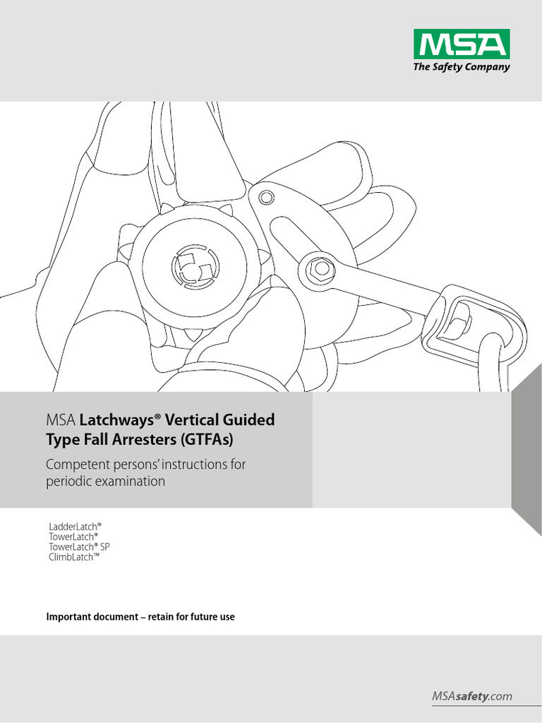 20 - Periodic Examination Instructions MSA Latchways Vertical Guided ...