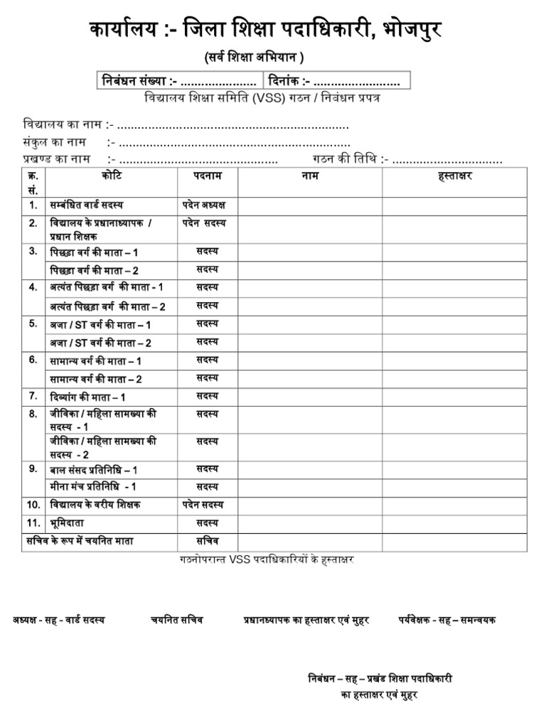 VSS गठन | PDF