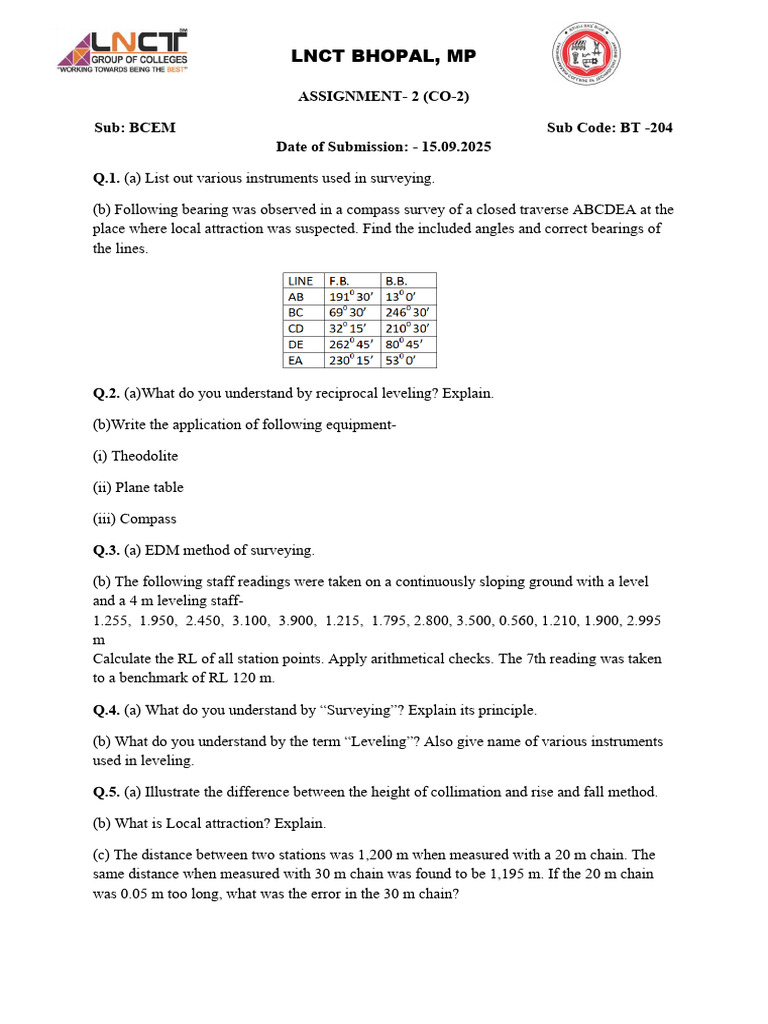 Assignment - 02 - BT 204 Bcem - Jul25 | PDF