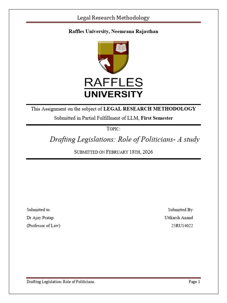 Legal Research Methodology LLM | PDF | Bill (Law) | United States House ...